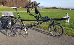 Hase Tandem Pino Tour mit Elektroantrieb | Spezialausführung - leistungsstarker Motor / Akku | velomarkt.ch
