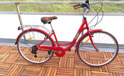 Citybike Damen Velo CANDY rot | rotes Citybike von Totem | velomarkt.ch