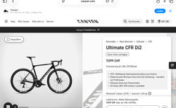 Canyon Ultimate CFR | Neu | velomarkt.ch