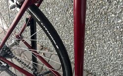 Rennvelo dunkelrot mit Stahlrahmen kaufen in Zurich #2 | velomarkt.ch
