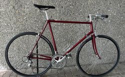 Rennvelo dunkelrot mit Stahlrahmen | Rennvelo | velomarkt.ch