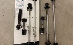 Anti-Diebstahl 5-Kant Sattelklemmenschrauben und Achsen inkl. Tool | 1x neues Set, 1x gebrauchtes Set | velomarkt.ch