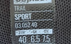 Suplest Trail 2.0 Sport, Herren, blackgrey - schwarz graue Sohle, EU 40 kaufen in Argovia #5 | velomarkt.ch