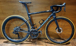 Specialized S-Works Tarmac SL8 Frameset | RTP RAW CARBON / GLOSS PREMIUM FJORD, 54 cm, Shimano Dura-Ace R9250, 12-speed | velomarkt.ch