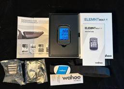 Kit compteur vélo GPS Wahoo ELEMNT Bolt – ceinture thoracique & capteurs, très bon état | Accessoires / pièces | Ordinateur / cardiofréquencemètre | velomarkt.ch