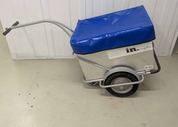 Veloanhänger/Handwagen mit Vollgummi Rädern für Verträger | Zubehör / Teile | Veloanhänger und Kindersitze | velomarkt.ch