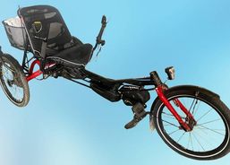 Liegerad Hase Bikes Trigo E-Bike gebraucht schwarz rot | Various bikes | Recumbent bikes | velomarkt.ch