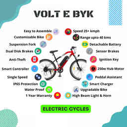Thumbnail 6 of Eco-Bike Red Electric Cycle 7.8 Ah - Electric from Voltebyk