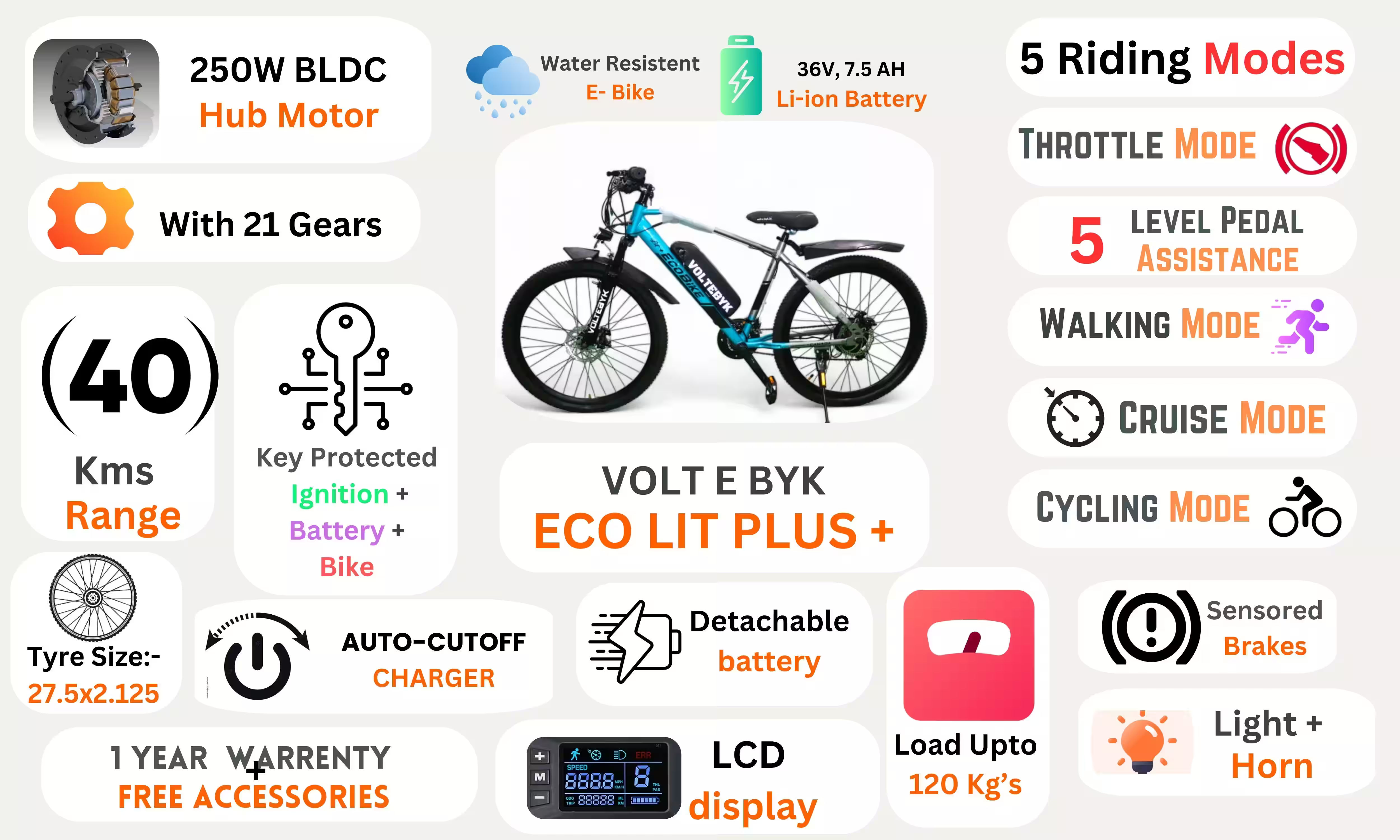 Thumbnail 3 of Voltebyk Eco Lit plus (+) Electric cycle - Electric from Voltebyk