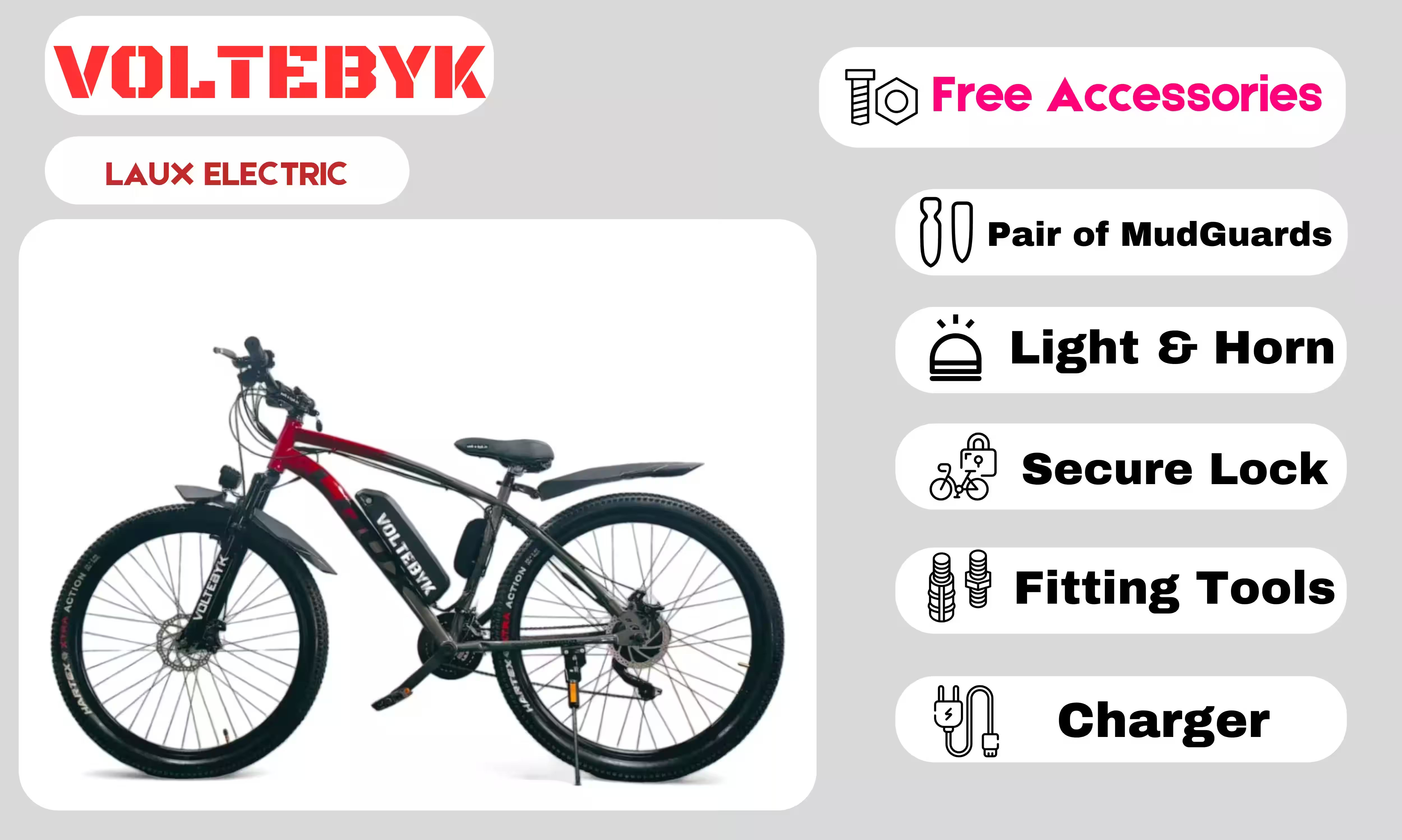 Thumbnail 5 of Laux Premium Electric Cycle 10 AH - Electric Thumbnail 5 of Laux Premium Electric Cycle 10 AH - Electric from Voltebyk