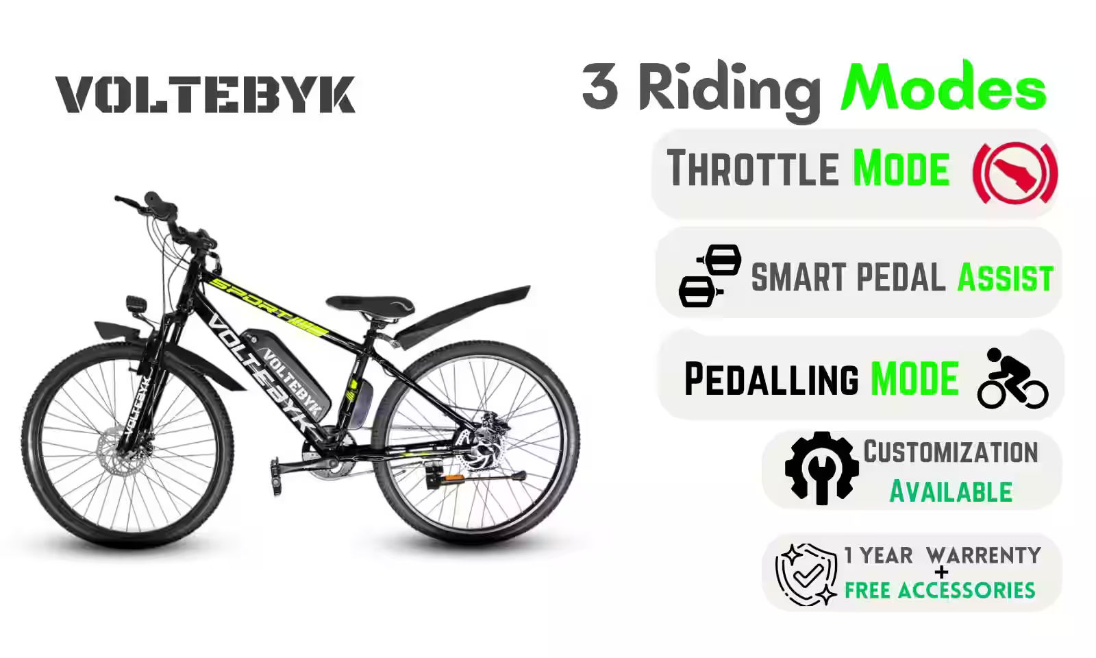Thumbnail 3 of Voltebyk Max Pro Electric Cycle - 13ah - Electric from Voltebyk