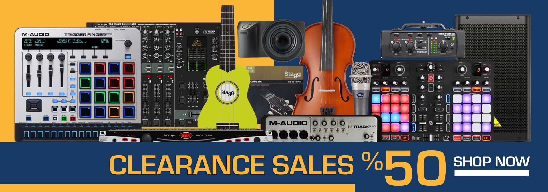 clearance music products