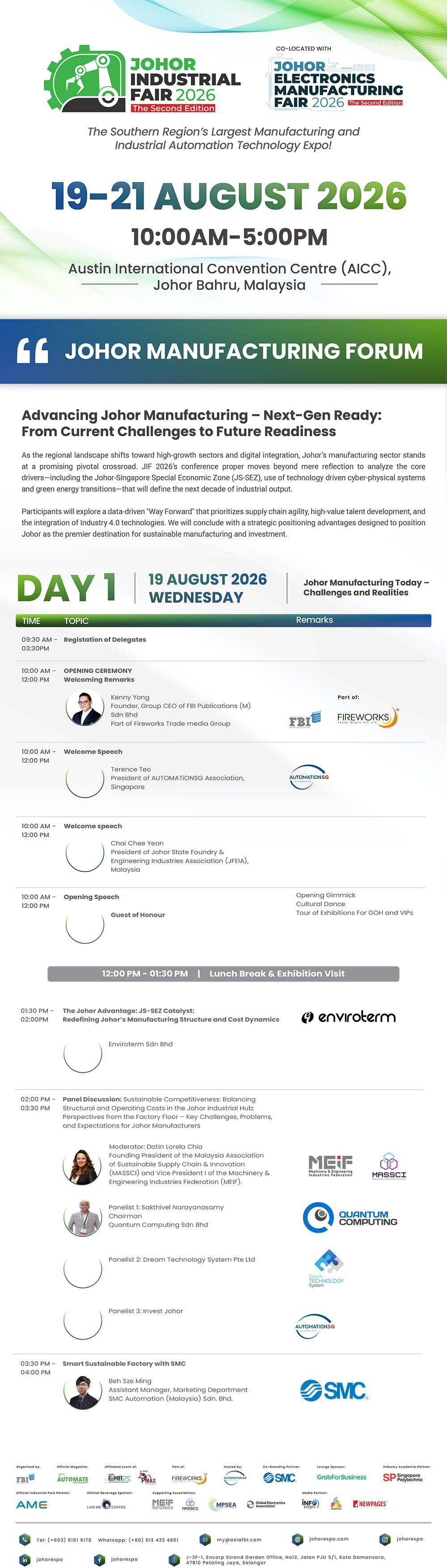Conference Agenda