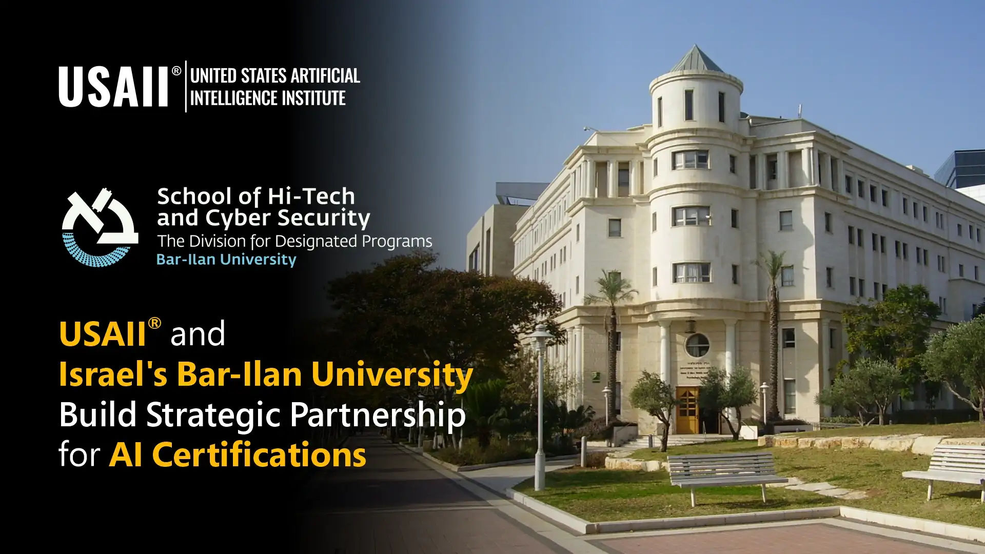 USAII® and Israel’s Bar-Ilan University Announce Strategic Partnership for AI Certifications