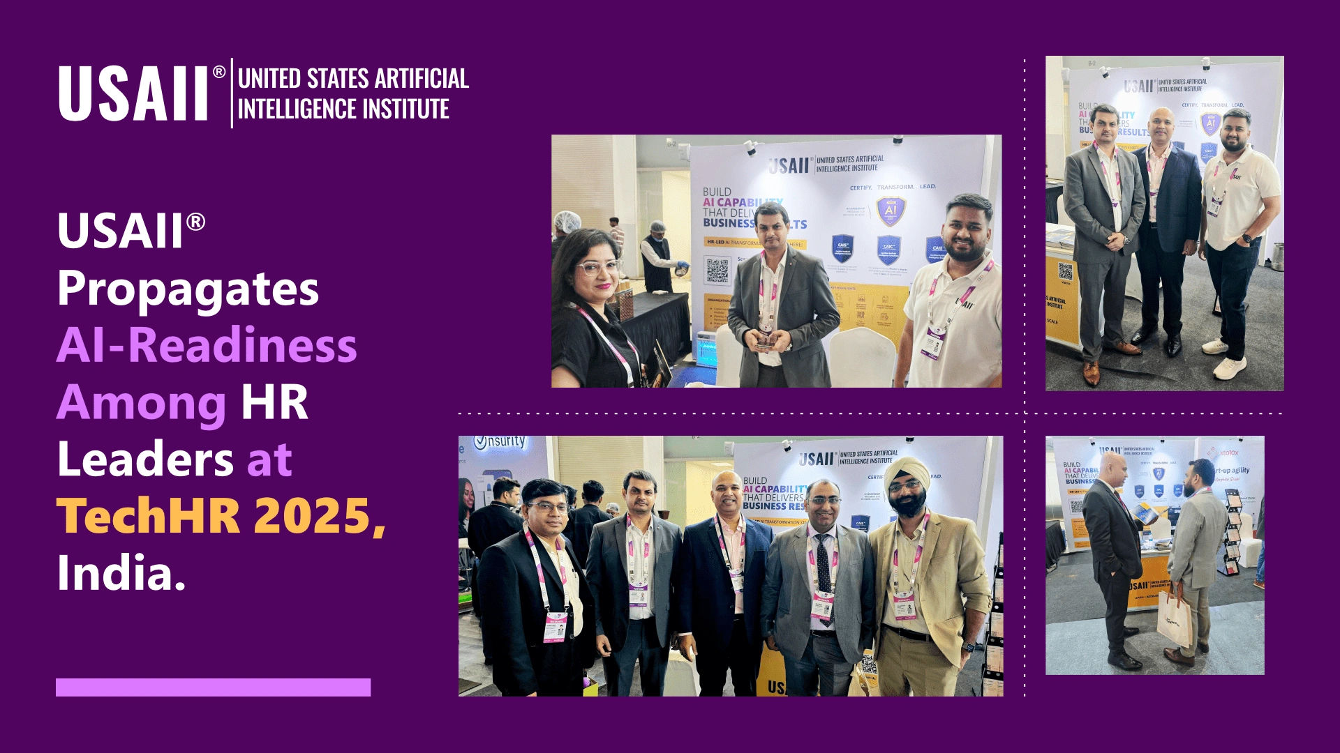 USAII® Engages HR Leaders on AI Readiness at TechHR 2025
