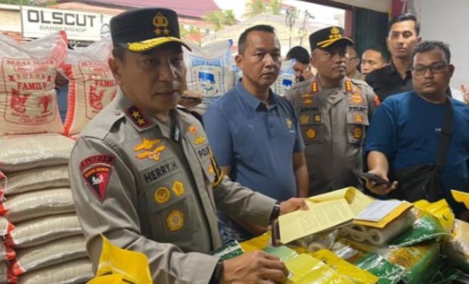 Grebek Beras Oplos, Polda Riau Tangkap Distributor.