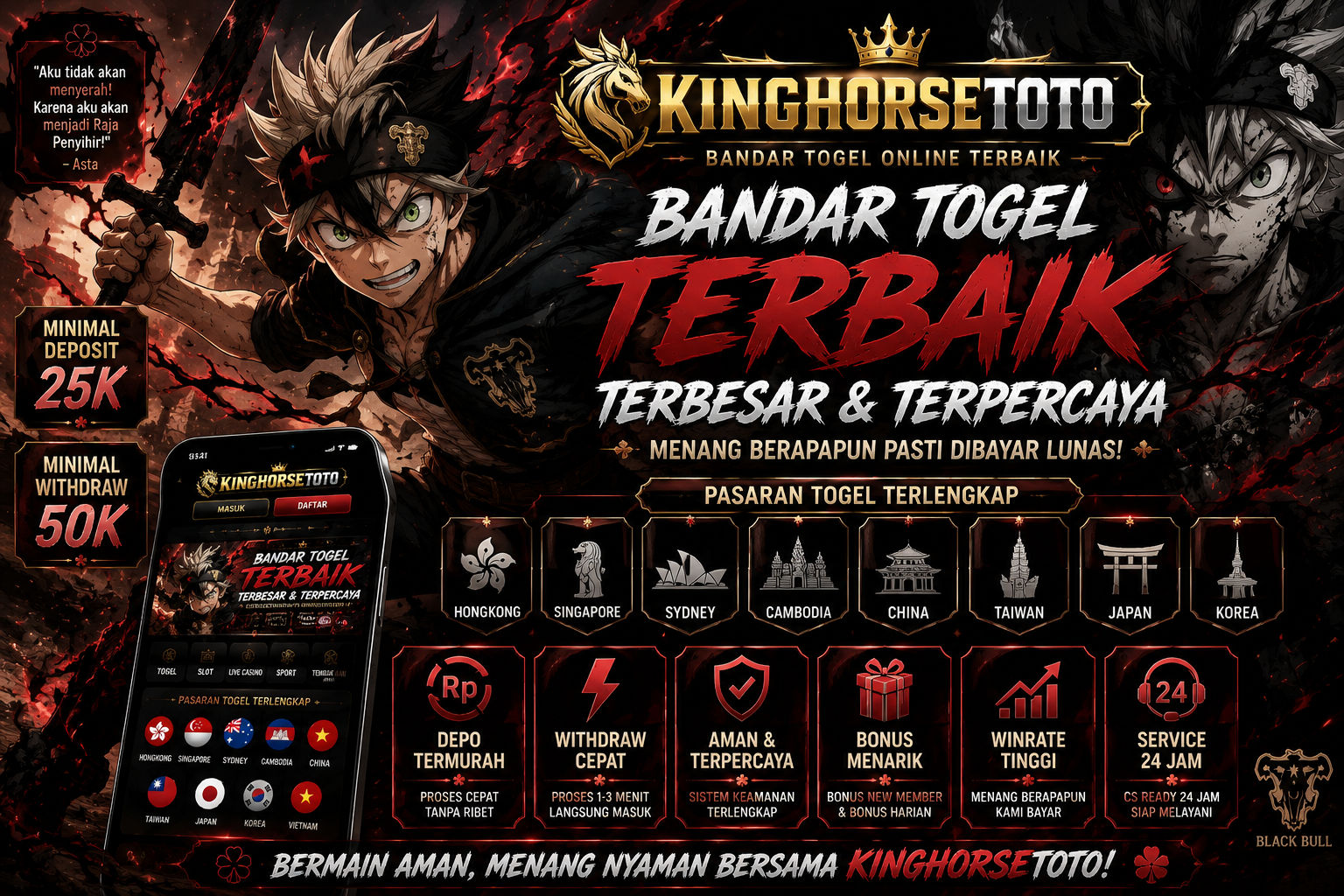 KINGHORSETOTO #1 SITUS TOGEL ONLINE PELAYANAN BINTANG 5 SEMUA SERBA MUDAH