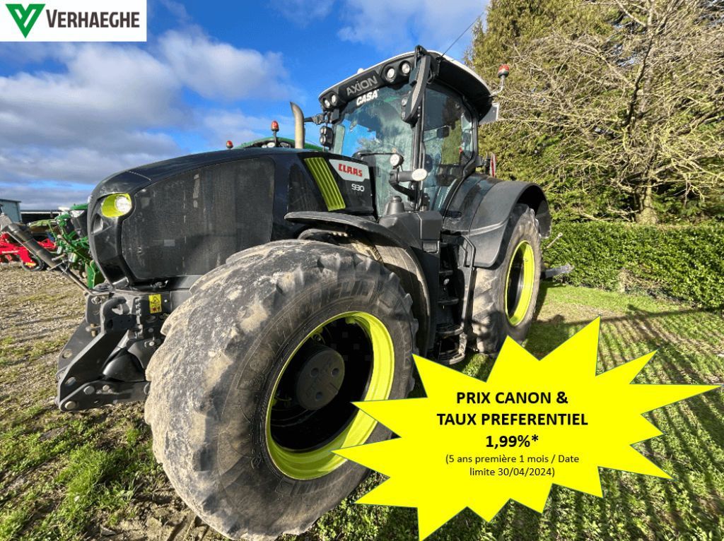 E-FARM: Claas Axion 930 - Tractor - id MP5LNZT - €120,000 - Year of construction: 2020 - Engine hours: 3,750,Engine power (HP): 300,France