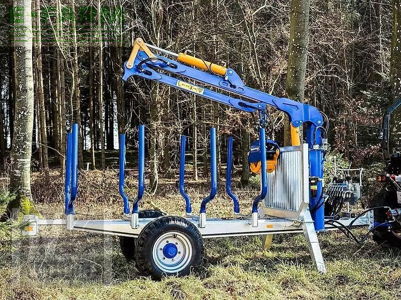Binderberger rückewagen rw 3 mit forstkran forstanhänger Forestry trailer