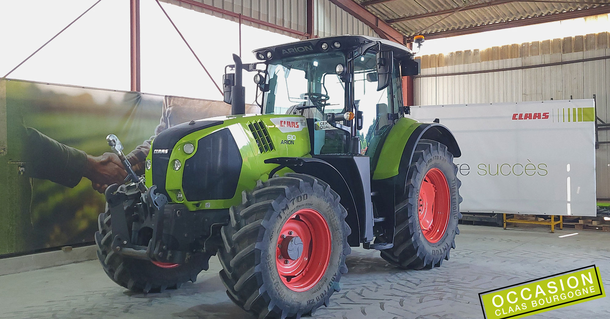 E-FARM: Claas Arion 610 CIS - Traktor - id BZZUGX4 - 88 000 € - Rok produkcji: 2021 - Motogodziny: 1018,Moc silnika: 145,Francja