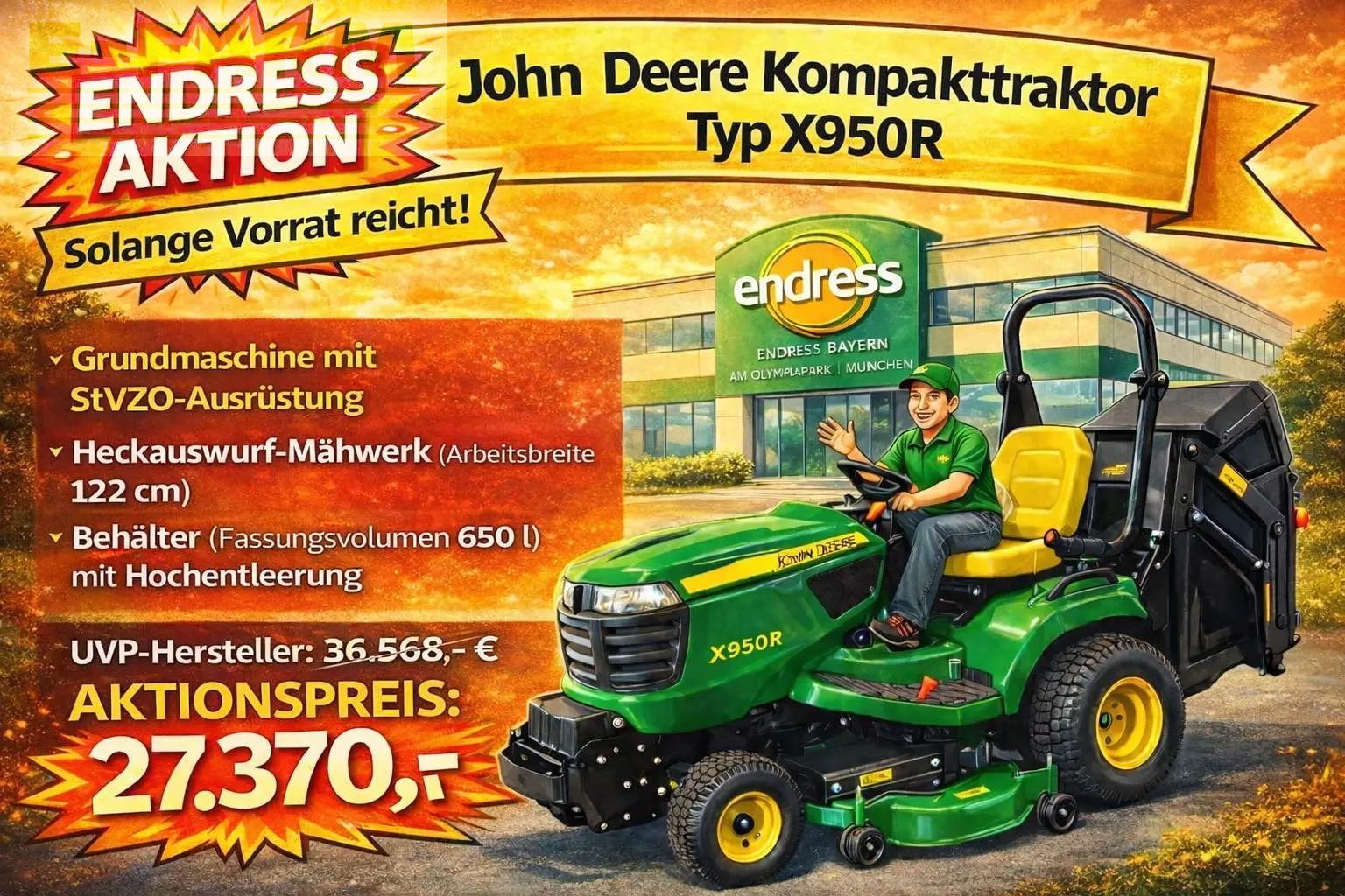 John Deere X950R Τρακτέρ 23.000 €