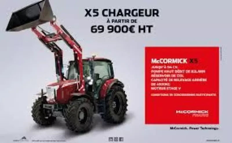 E-FARM: McCormick x5-100 stage v neuf - Traktor - id U7JTTEL - 69 900 € - Rok produkcji: 2024 - Motogodziny: 10,Moc silnika: 95,Francja