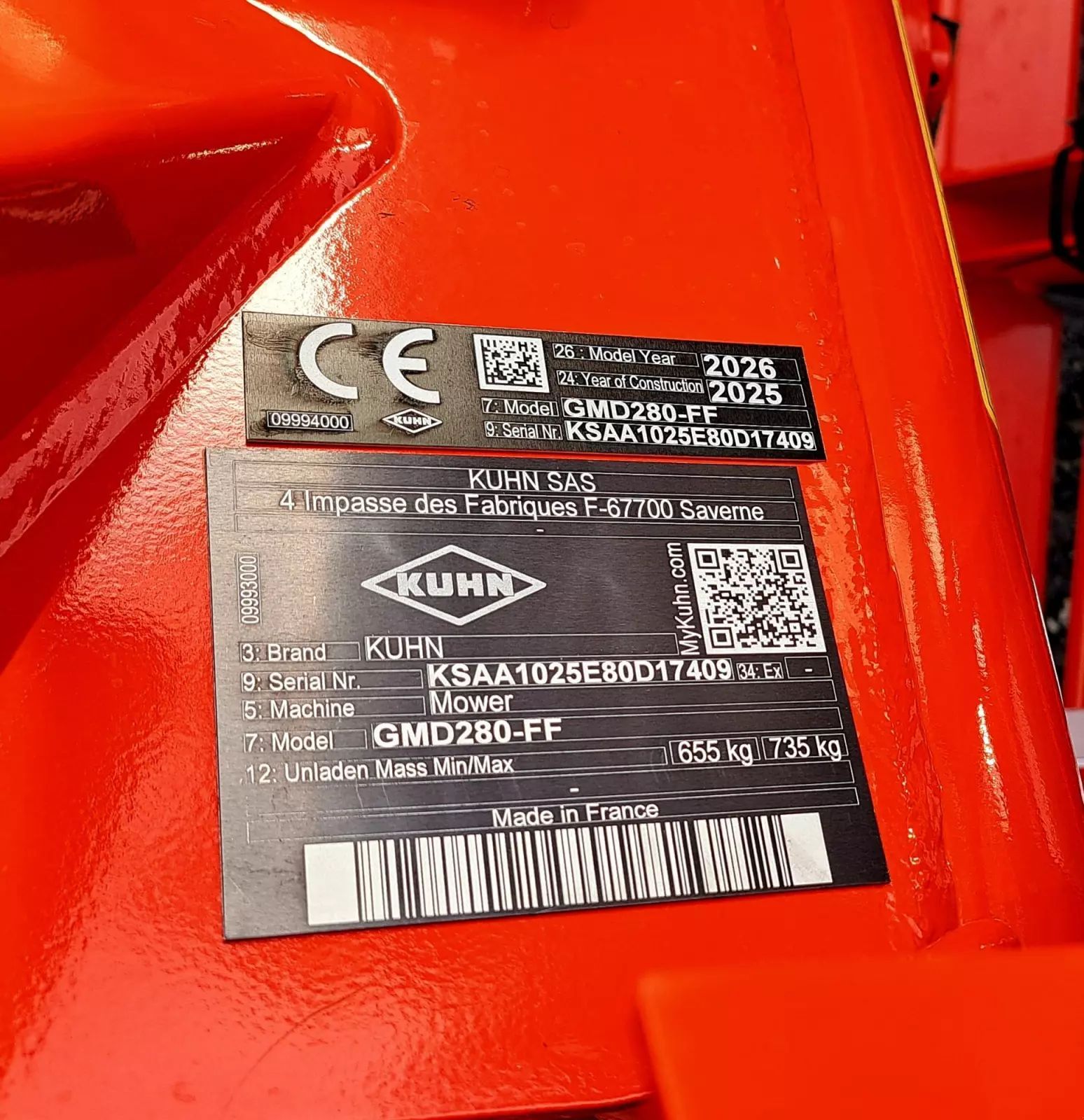 Kuhn GMD 280 FF Kosiarka 9496 €