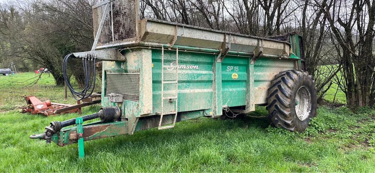 E-FARM: Samson sp 15 - Épandeur de fumier et de compost - id BF7NLCL - 19 000 € - Année: 2011 - France