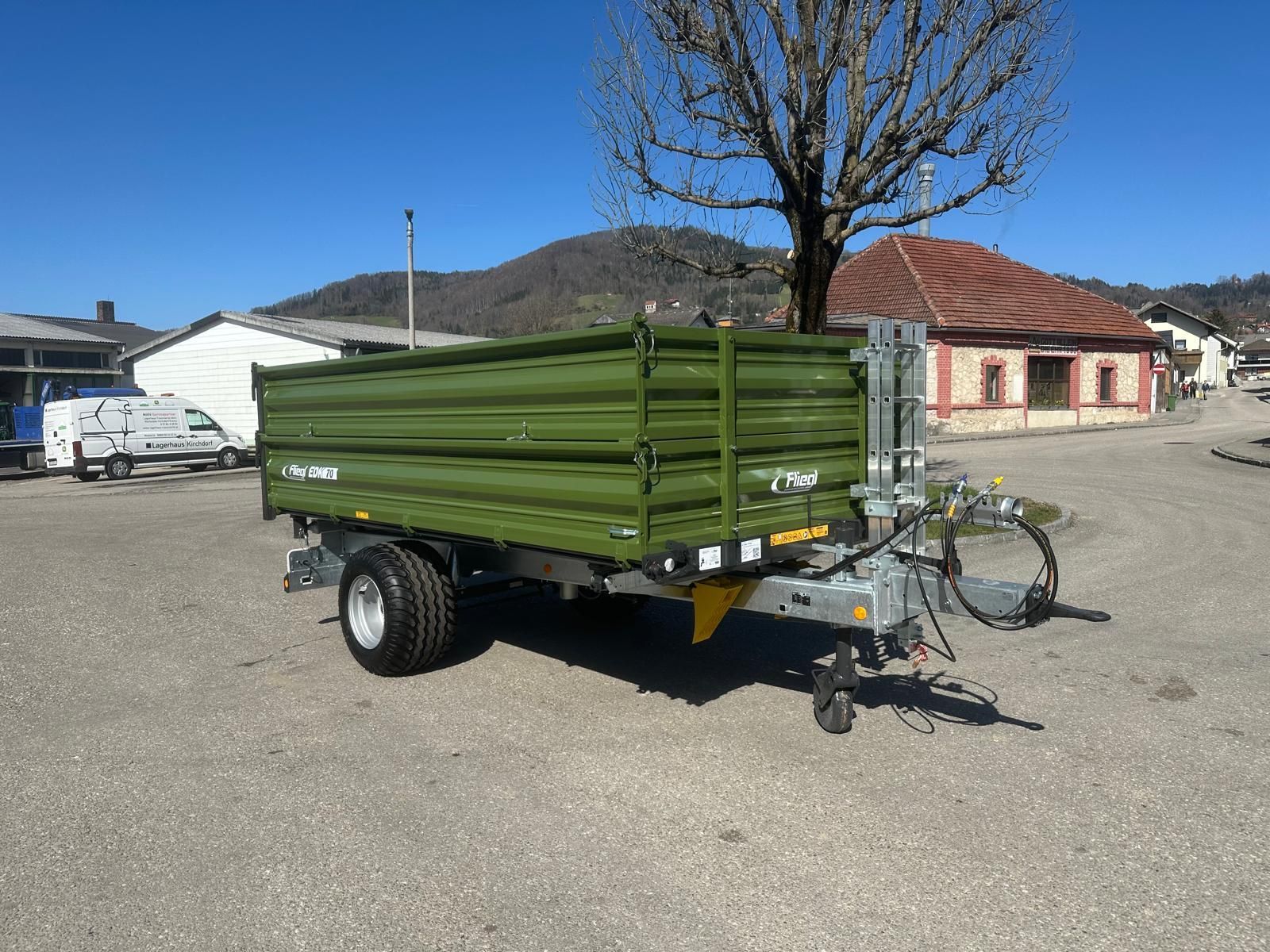 Fliegl EDK 70 Pótkocsi billencs 10 825 EUR
