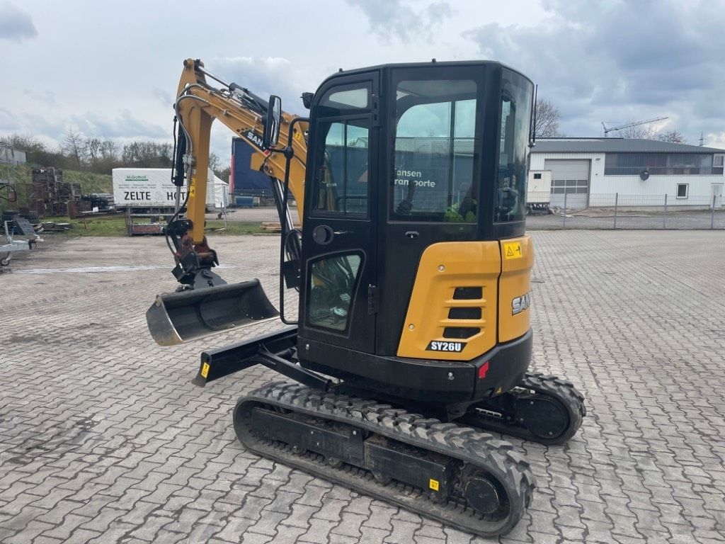 Sany SY26U Mini kotrógép 26 500 EUR