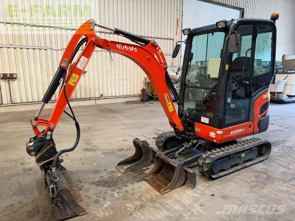 Kubota kx019-4 *277h original* - tilt-bucket + 2 extra bu Mini escavatore 21.950 €