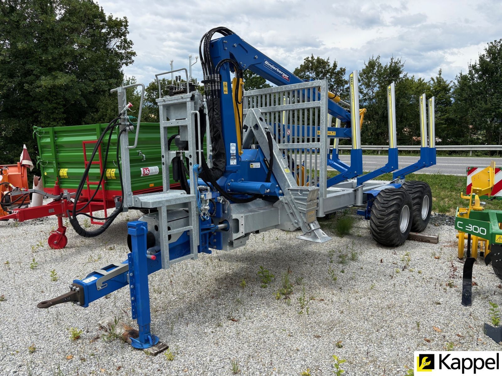 E-FARM: Binderberger rückewagen rw 8 eco mit bk 4070 eco forstkran - Forstanhänger - id 3LNKNJS - 28.000 € - Baujahr: 2023 - Österreich