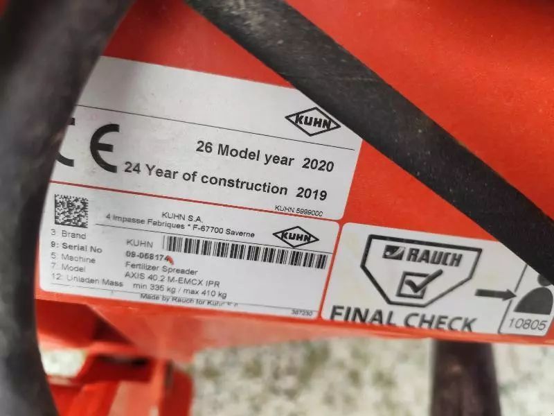 Kuhn axis 40-2 m-emcw Fertiliser spreader €15,000