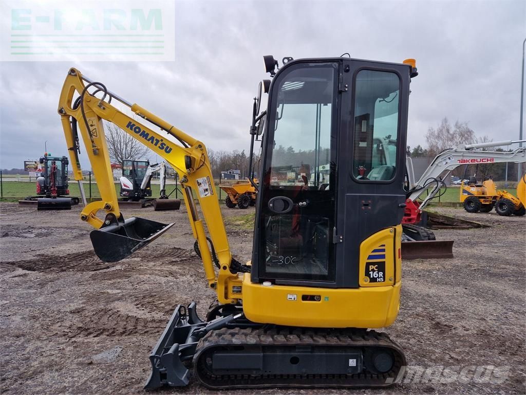 KOMATSU pc 16 r 3sh Minikoparka 17 028 €
