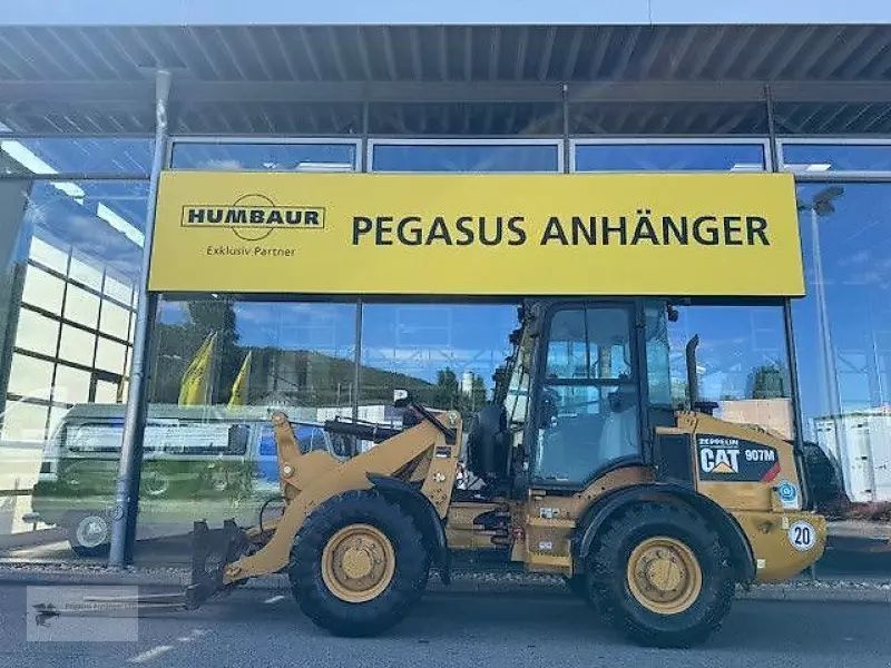 E-FARM: Caterpillar cat 907 m radlader baumaschine 20 km/h nur 4876h - Wheel loader - id RAEIDKD - €29,999 - Year of construction: 2019 - Engine power (HP): 74,Germany