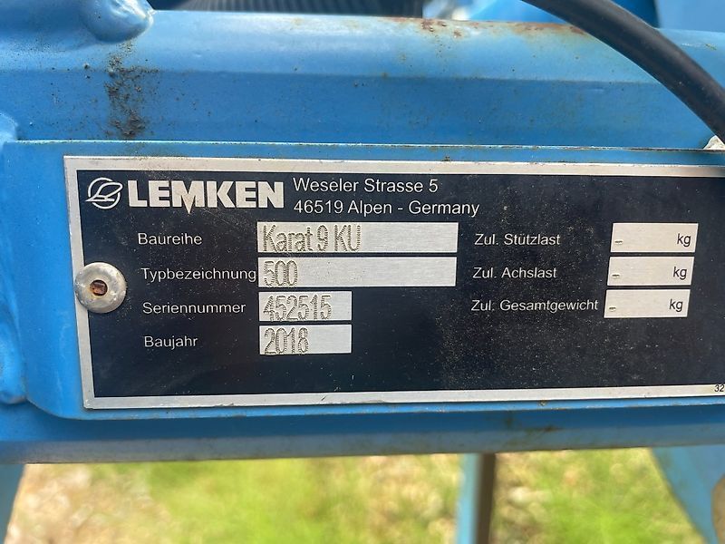 E-FARM: Lemken karat 9/500 - Kultywator - id KIXN4S6 - 22 500 € - Rok produkcji: 2018 - Niemcy