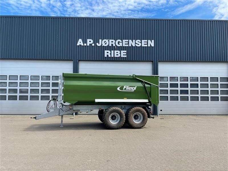 E-FARM: Fliegl tmk 160 fox med 400 mm kornoverbygning. - Pótkocsi billencs - id T6XJFK4 - Gyártási év: 2023 - Dánia