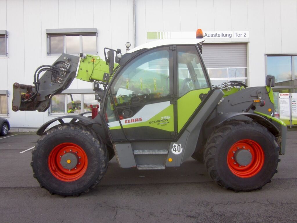 E-FARM: Claas scorpion 756 varipower plus, klima, 40 km/h - Telehandler - id SAZEIKL - €83,194 - Year of construction: 2021 - Engine hours: 2,354,Engine power (HP): 156,Germany