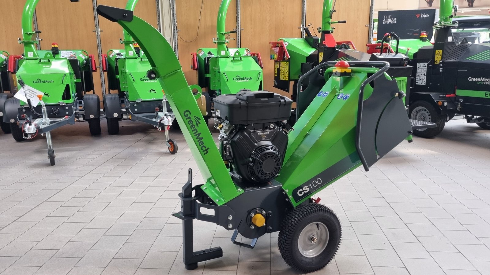 Greenmech cs 100 elektrostart wood_chipper_grinder €8,500