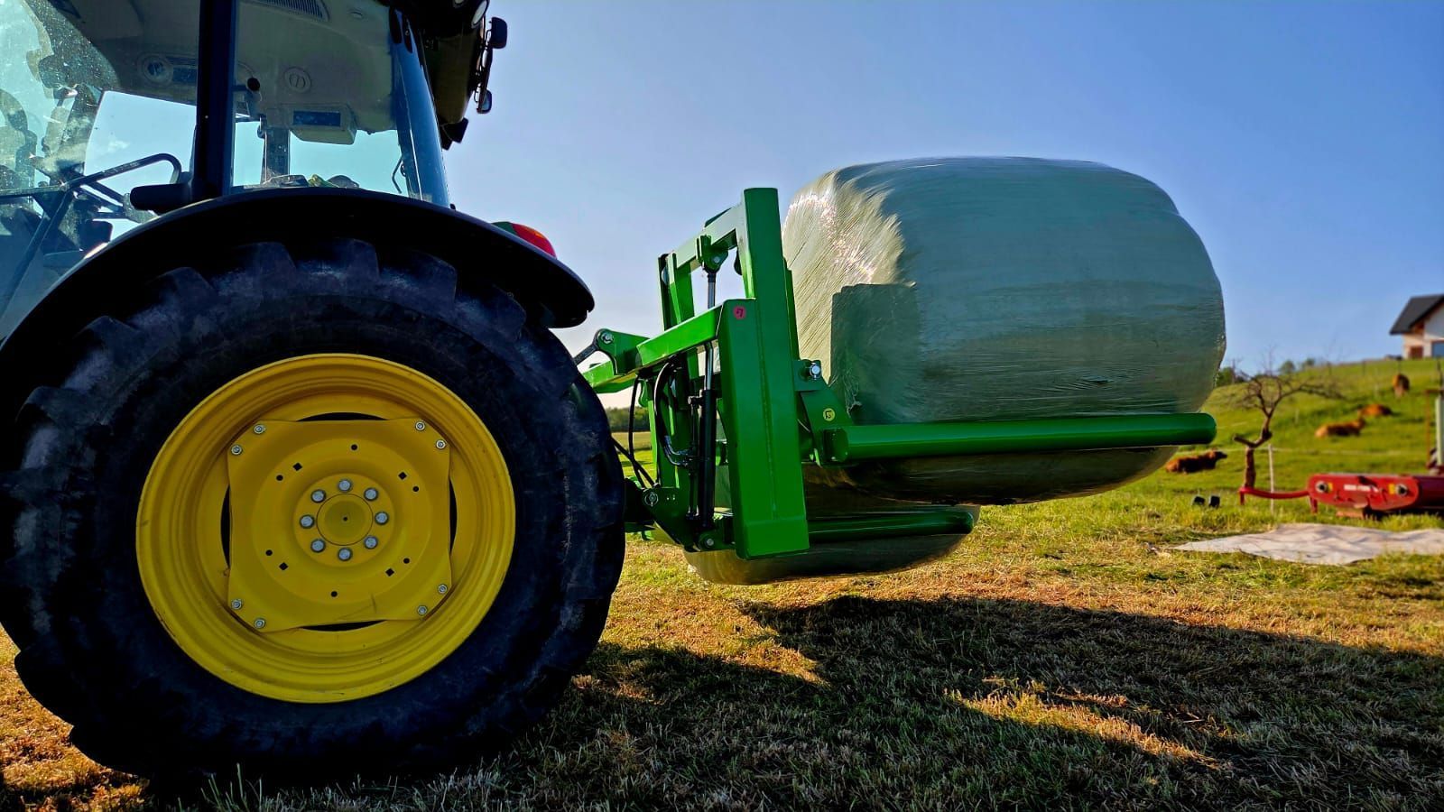 E-FARM: doppeltransportrahmen mit ballenträger hydraulis - Attachment - id WYPYXVU - €2,067 - Austria