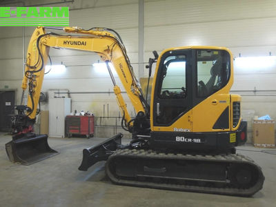 HYUNDAI r 80 cr-9a / rototilt, rasvari, eberi - Mini-pelle - id WFDGCKS - 94 000 € - Année: 2019 | E-FARM