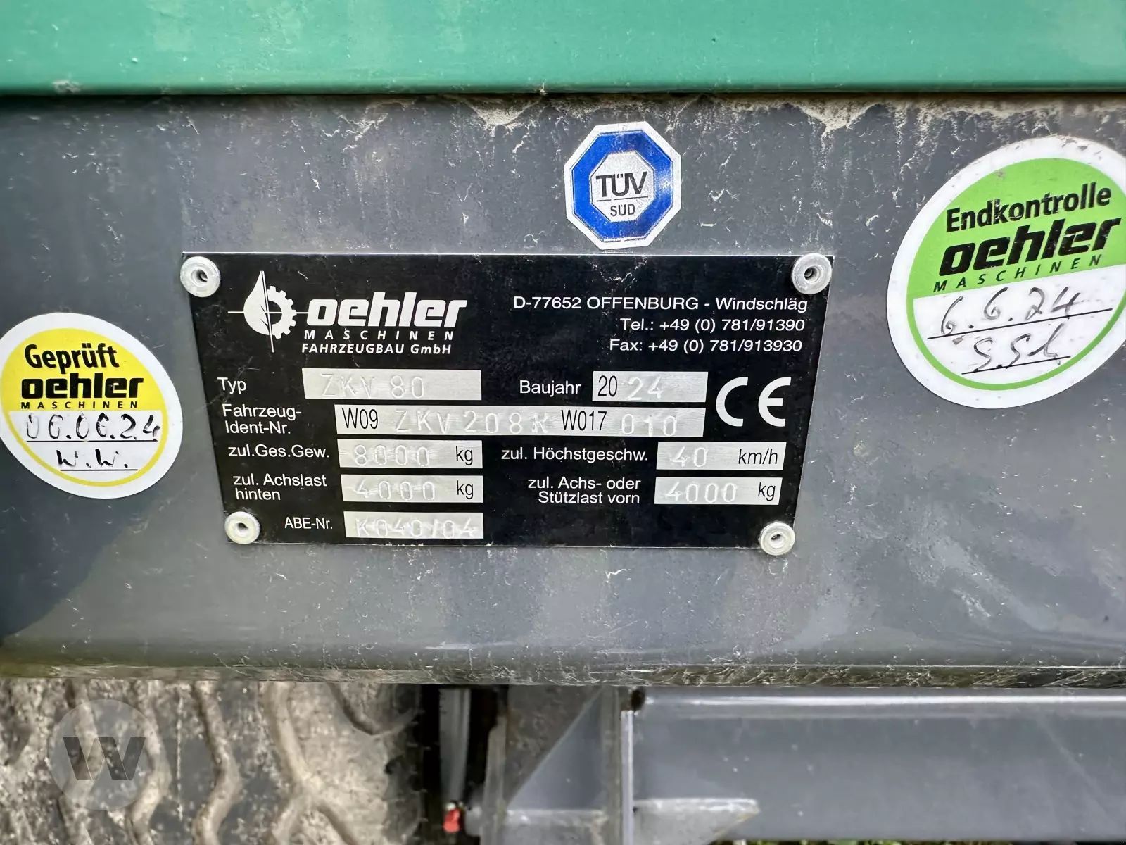 E-FARM: Oehler zdk 80 - Kipper - id ZJJRJEC - 16.950 € - Baujahr: 2024 - Deutschland