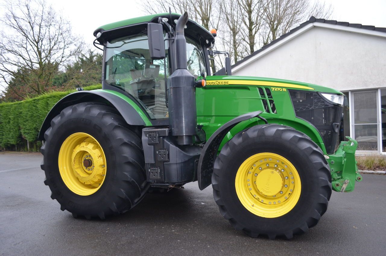 E-FARM: John Deere 7270 R - Tractor - id KPKEMZQ - €87,000 - Year of construction: 2018 - Engine hours: 7,306,Engine power (HP): 270,Belgium