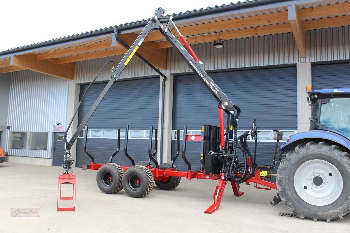 E-FARM: FARMI rückewagen 11,5 to-7,00 m kran - Forstanhänger - id UK5JKAD - 24.992 € - Österreich
