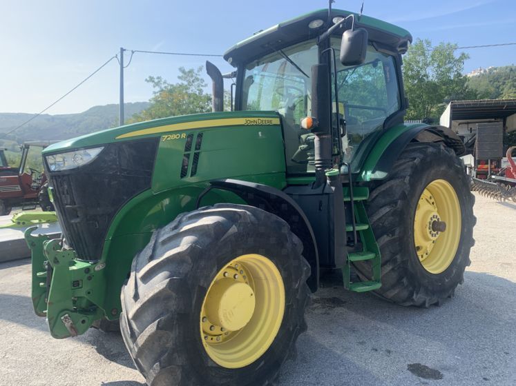 E-FARM: John Deere 7280 R - Tractor - id QTVQGIU - Year of construction: 2012 - Engine power (HP): 310,Italy