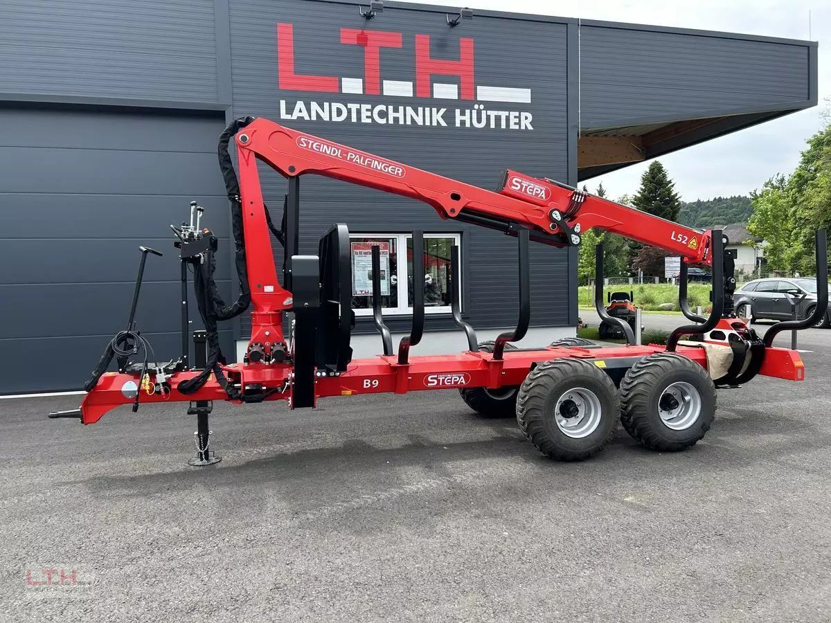 STEPA stepa b 9ak mit fl 5285 kran Forestry trailer €33,000