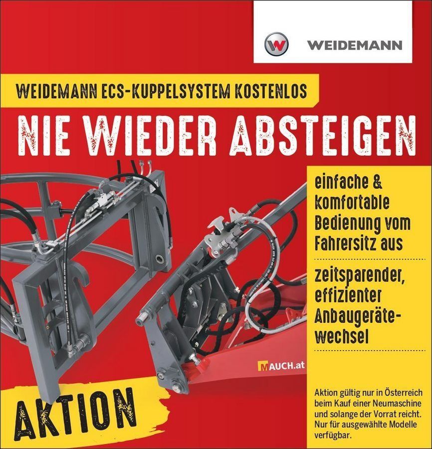 E-FARM: Weidemann ecs schnellwechselsystem kostenlos-aktion - Radlader - id JBBLCJP - Baujahr: 2024 - Motorleistung (PS): 1,Österreich
