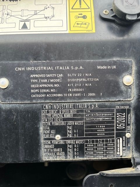 New Holland T7.210 Tractor €88,000
