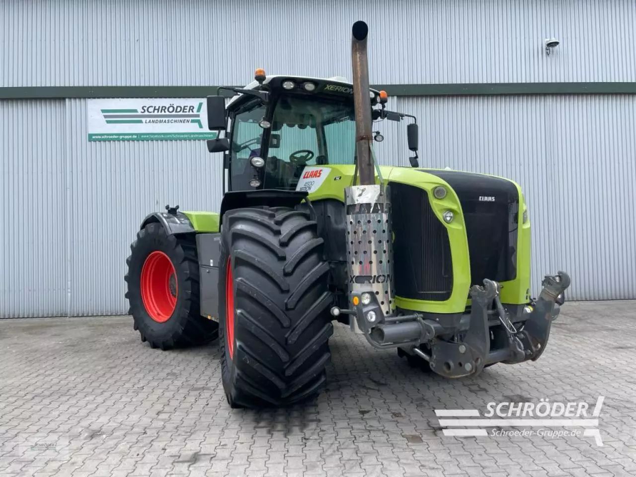 E-FARM: Claas Xerion 4500 - Traktor - id 9JNJBWD - 69.885 € - Produktionsår: 2010 - Motortimer: 12.457,Motoreffekt (HP): 450,Tyskland