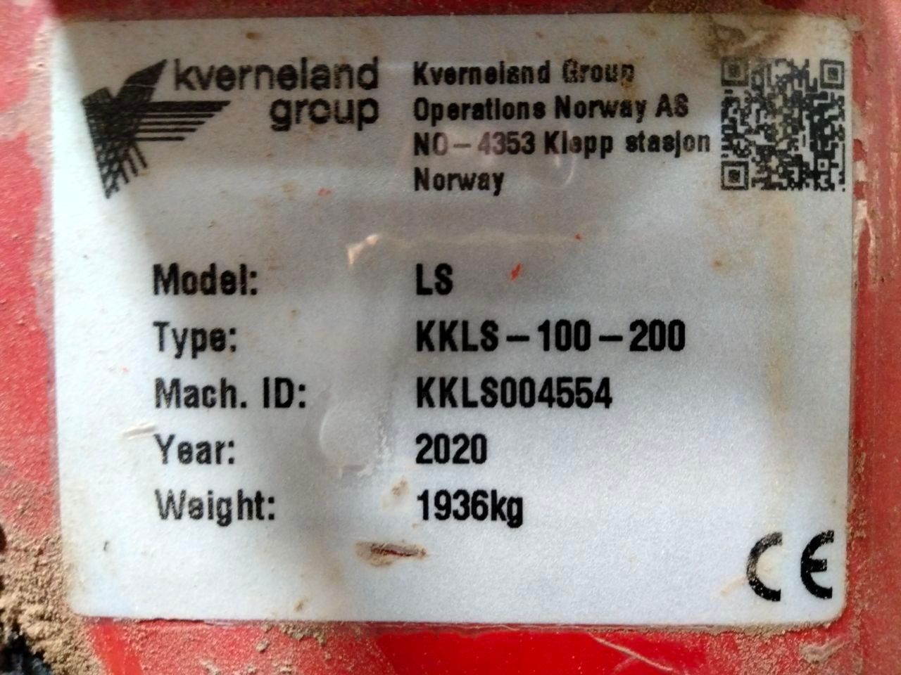 Kverneland LS 100 Plough €24,000